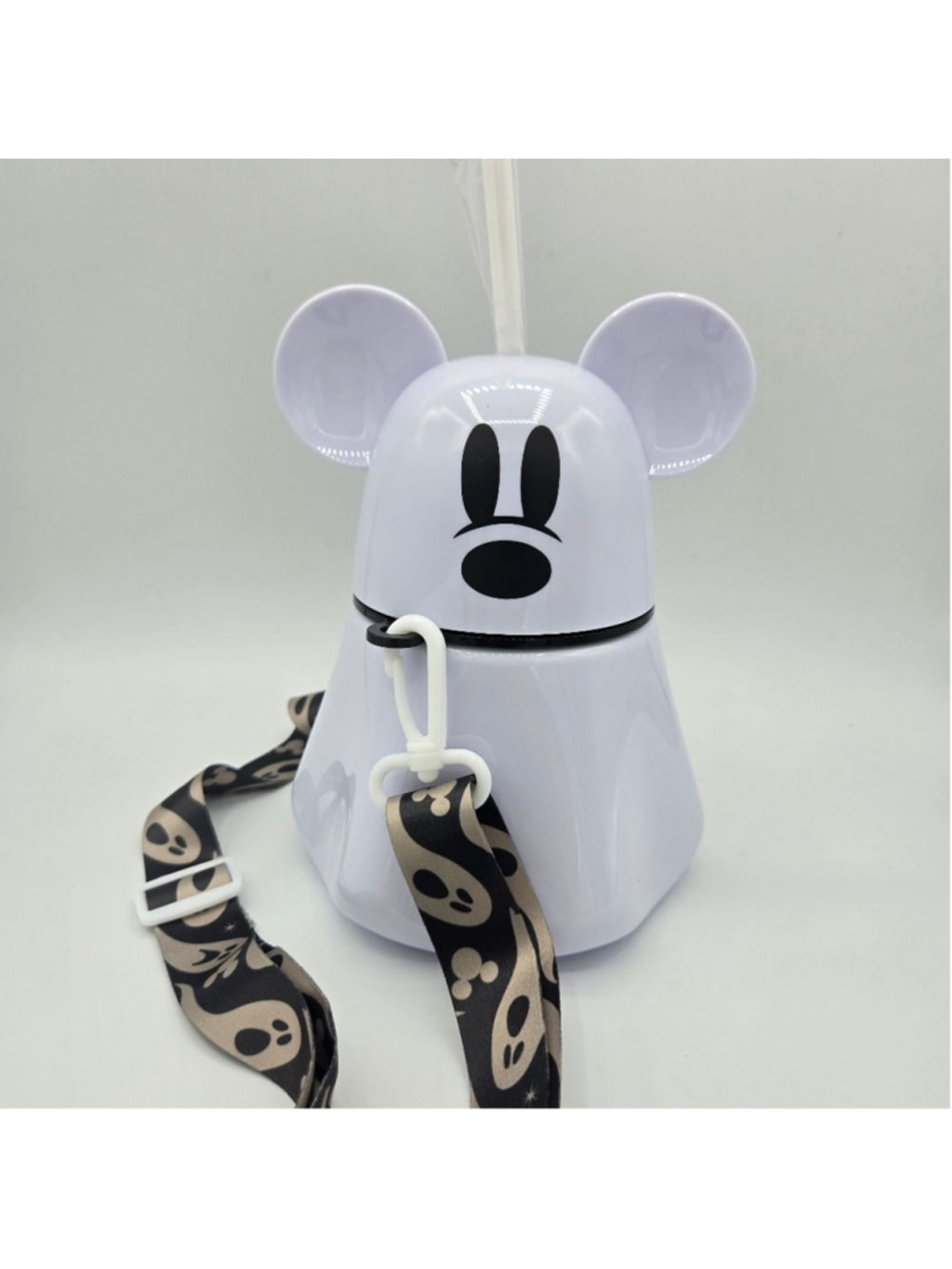 Disney Mickey Mouse Ghost Sipper Cup Figural Halloween Strap NWOT